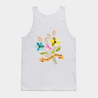 Sunny Days Ahead - Floral Art Tank Top